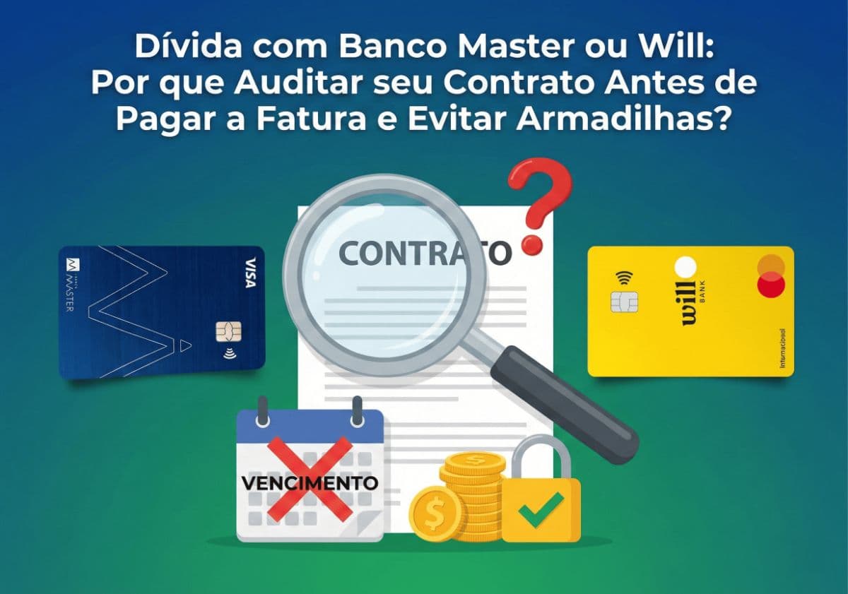 Dívida com Banco Master ou Will: Por que Auditar seu Contrato Antes de Pagar a Fatura e Evitar Armadilhas?